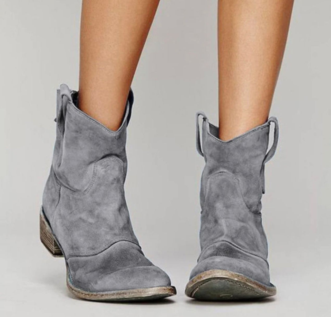 "Cammina con Stile: Scopri i Nuovi Stivaletti in Pelle Scamosciata"