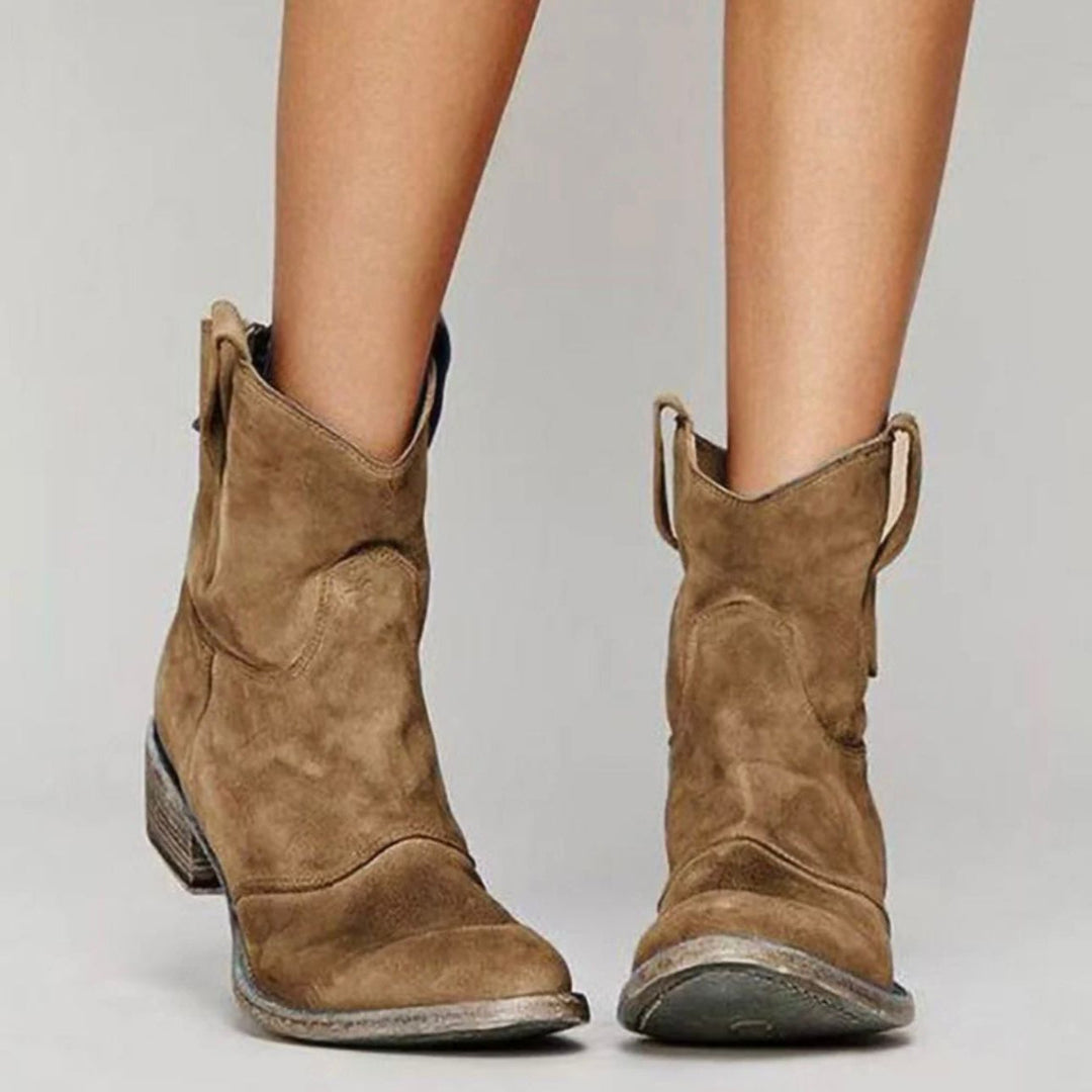 "Cammina con Stile: Scopri i Nuovi Stivaletti in Pelle Scamosciata"